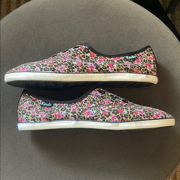 Keds Rookie Athletic Sneakers Leopard Floral Canvas Womens 8.5 EUC - Picture 7 of 9